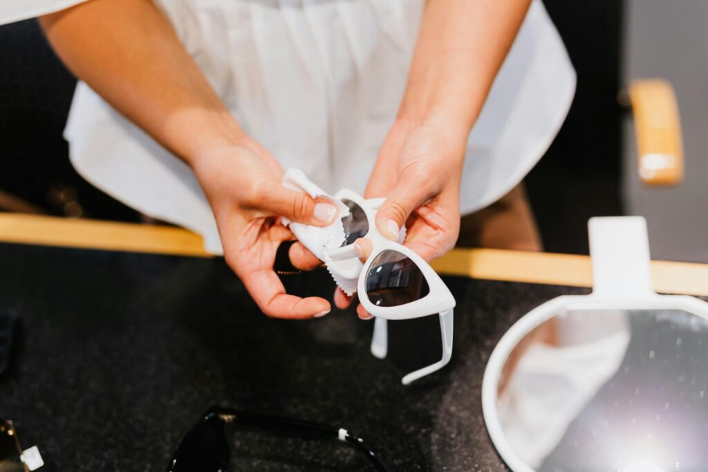 get scratches out of your glasses